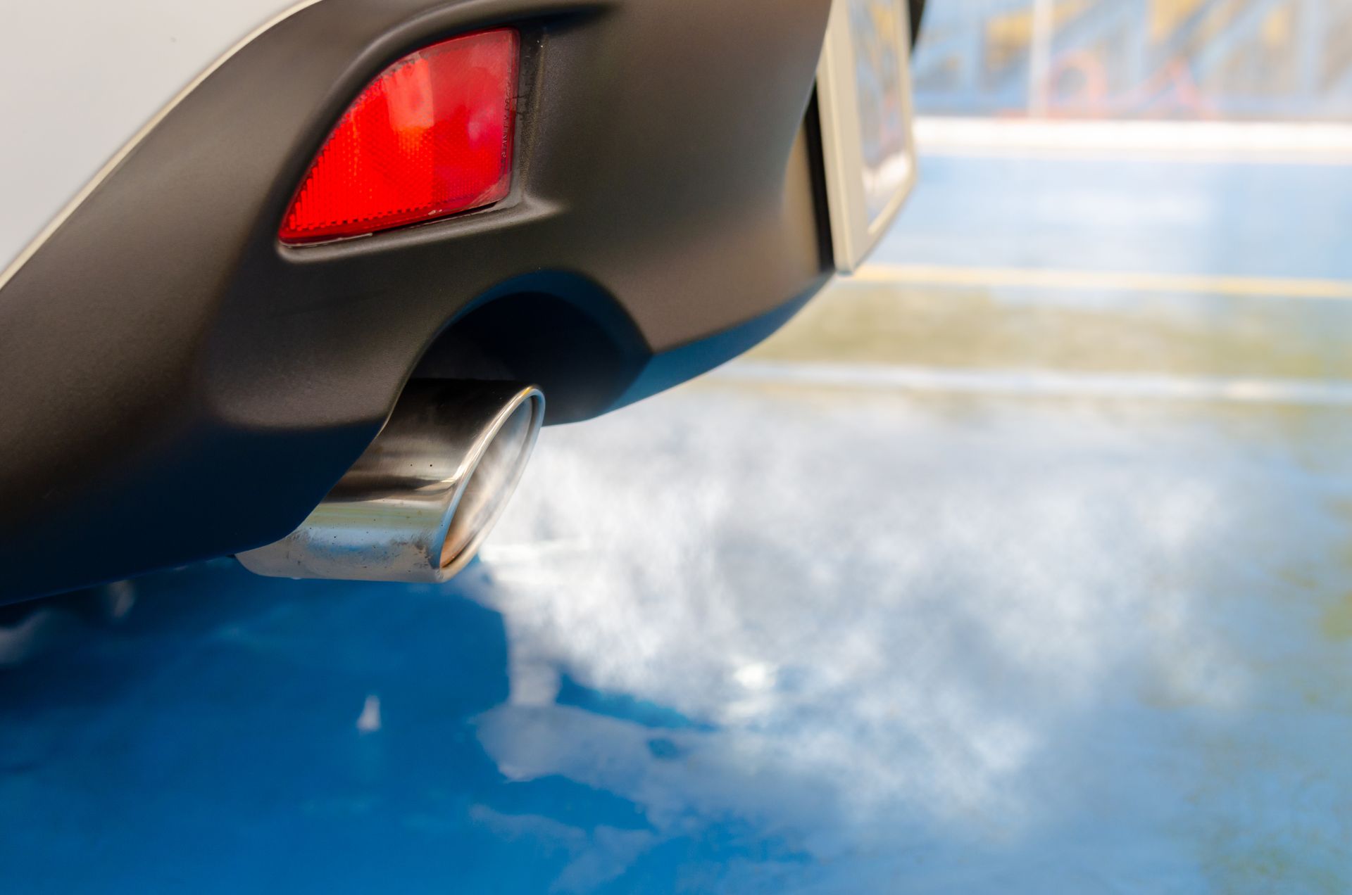 A diesel exhaust system on a vehicle in Bossier City